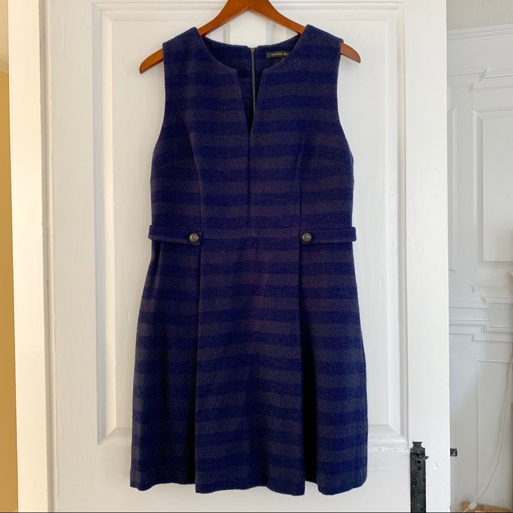 Cynthia Steffe dark blue knit dress, size 12